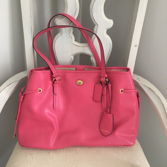 Pink Coach Tote - Picture 1 of 6